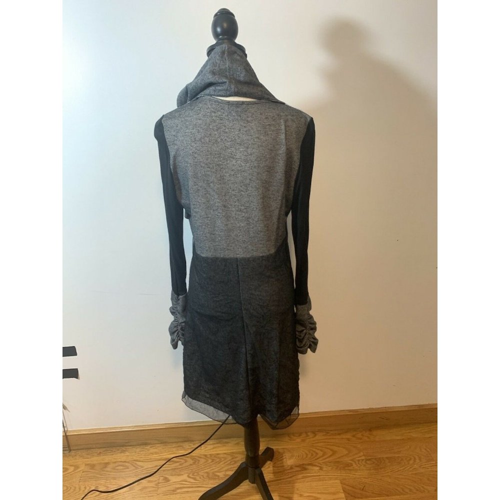 ME Dress Size Large Gray Multi Color Made In - Picture 5 of 11